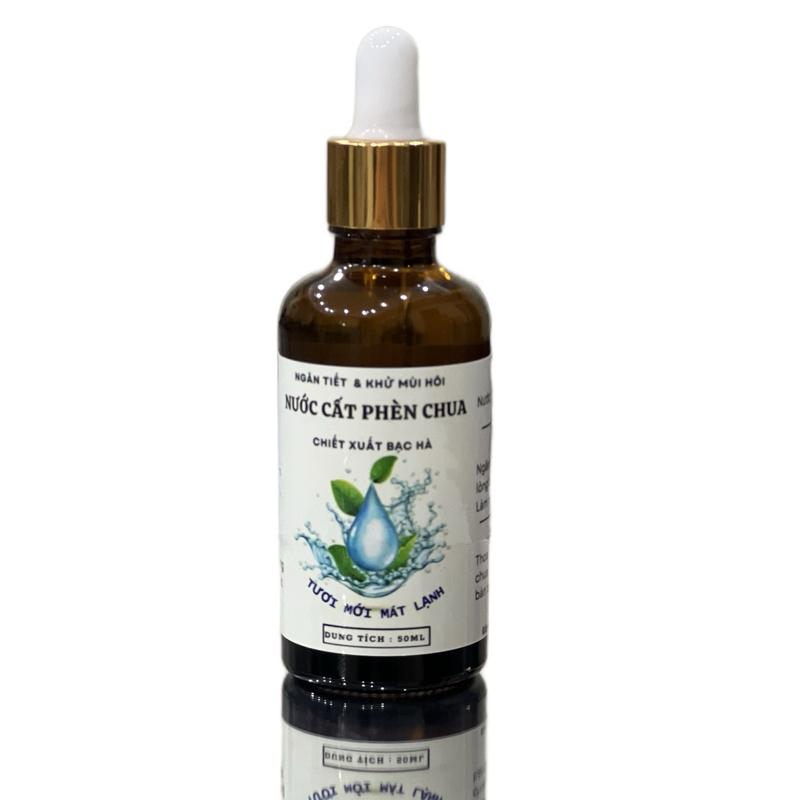  Serum Nước cất phèn bạc hà 50ml Ngăn tiết khử mùi mồ hôi nách Mồi hôi tay chân the mát sản khoái 