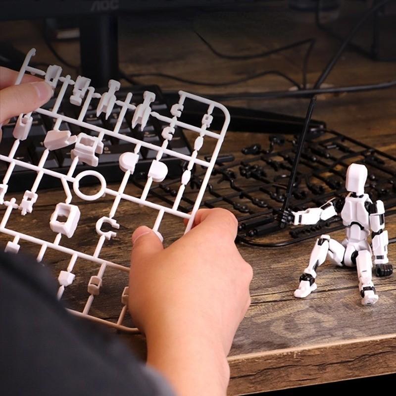Bisa COD Dummy 13 Action Figure Articulated 3D Printed Statue Toys Kids Adults Parent-Children /Manekin 3D Movable Mannequin Dummy13 Mainan Pergeseran Bentuk Bergerak Multi-Sendi 4