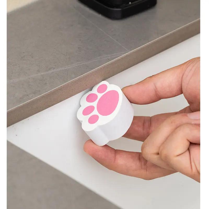 Paw Shaped Cleaning Sponge, 1 Count Glass Cleaning Sponge, Multifunctional Cleaning Tool for Bathroom & Kitchen 2
