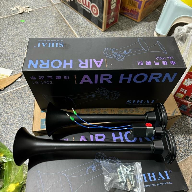 còi sinh hơi 2 loa shihai 1902 (12v:24v) 4