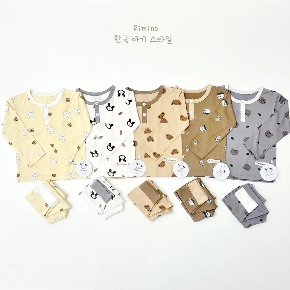 (BD3) Bộ quần áo dài tay chất liệu thun lạnh in hình cho bé trai, bé gái (6-17kg)