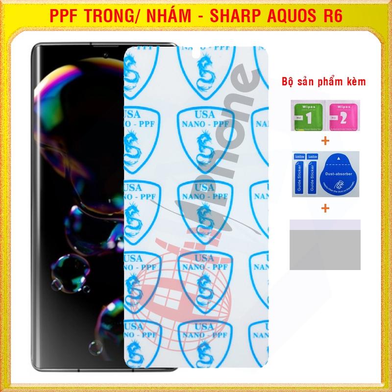Dán dẻo PPF loại trong hoặc nhám Mặt trước, sau cho Sharp Aquos R6