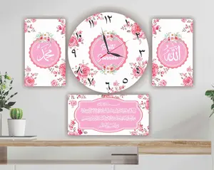 Jam Kaligrafi Shabby Pink Dinding