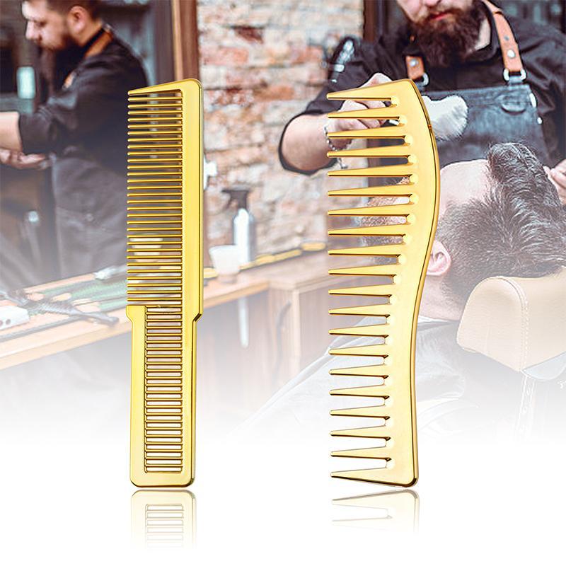 Double Sided Hair Brush Comb, 2 Counts/set Hair Salon Styling Comb, Beard Comb, Hairdressing Comb, Hair Styling Tool for Women & Men 7