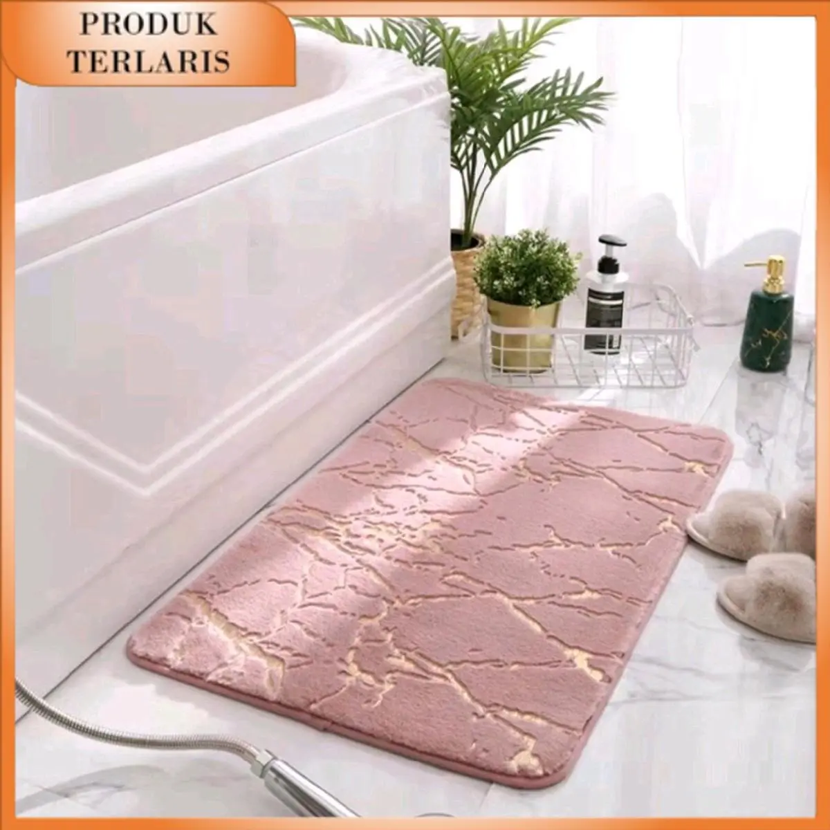 [COD] TERLARIS Warna terbaru Keset kaki Anti Slip Bahan Memory Foam Menyerap