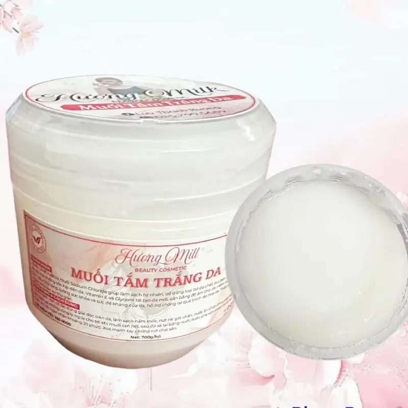 muối tắm trắng làm sạch da 0