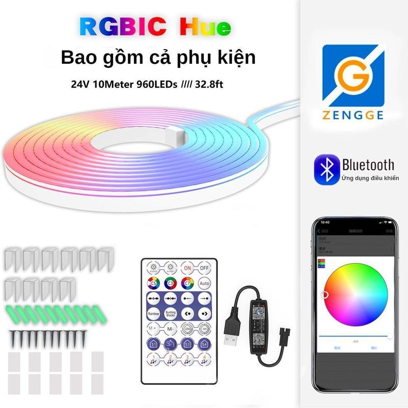 Product Introduction of Dây Đèn Led  5V Thay Đổi Màu Sắc Kèm Điều Khiển Bluetooth  Trang Trí Phòng Khách/ Phòng Ngủ đèn  bàn denled lighting đèn led denled  lighting mart dentrang  trinoel dây  led 220v neon day  led nhịp tim đèn led phát điện đèn  led uốn dẻo đèn  led flex 3