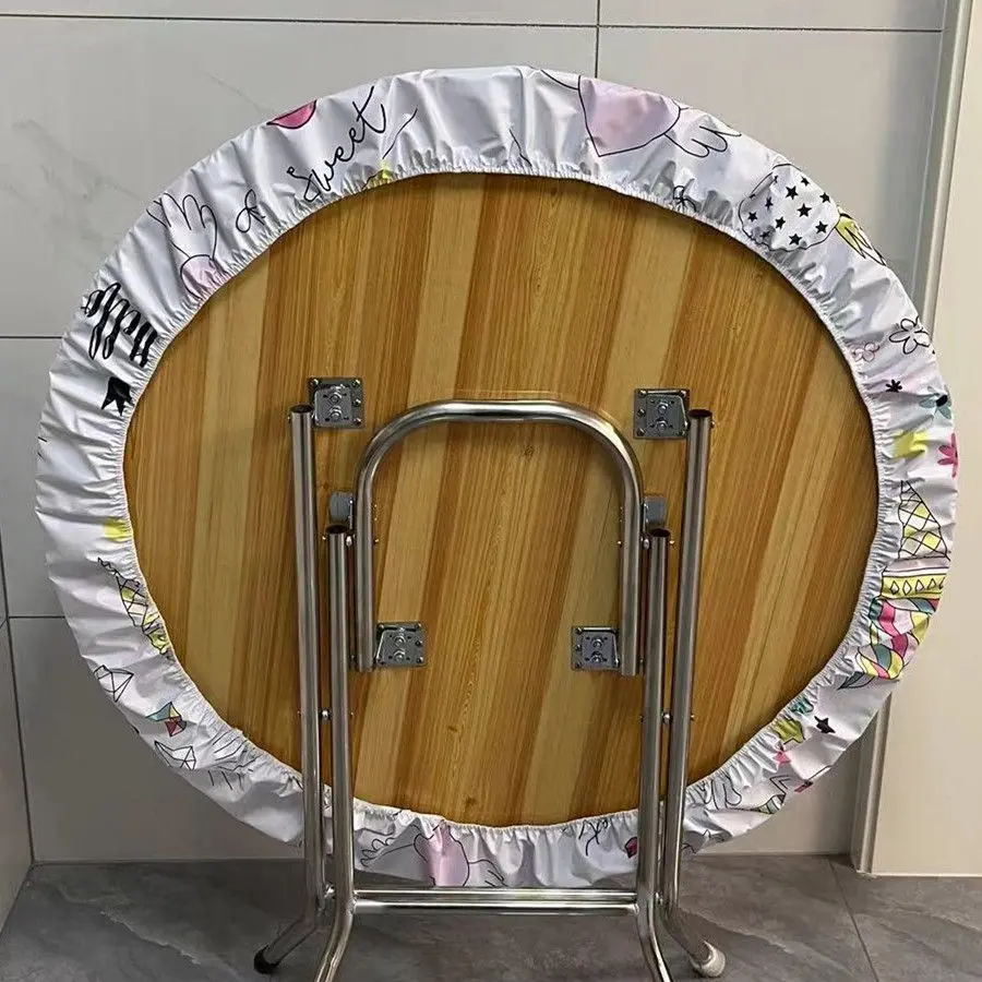 Bọc Bàn Tròn, Chống Thấm Nước, Chống Dầu, Chịu Nhiệt, Có Thể Giặt Được, Dây Đeo Đàn Hồi, Cỡ Lớn, Chống Trượt, Thích Hợp Cho Gia Đình Và Khách Sạn, Bọc Bàn Xoay Bàn Tròn, Bộ Sưu Tập Năm 2025, Có Sẵn Cho 72.000 Người