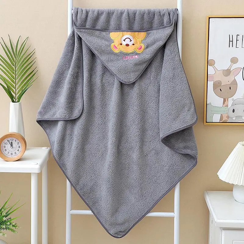Cartoon Bear Pattern Baby Bath Towel, Soft Breathable Baby Bath Towel, Baby Bath Towel for Newborn Infant