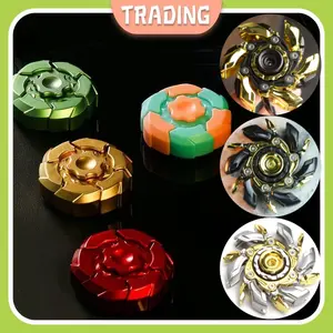 Manfaat Model Baru Selebgram Pemintal Ujung Jari Magnetik Dapat Diputar Pelepas Stres Kreatif Keren Transformasi Seru Mainan Anak Laki-laki Fidget Spinner Magnetik Bahan Plastik Warna Merah Kuning Hitam Hijau