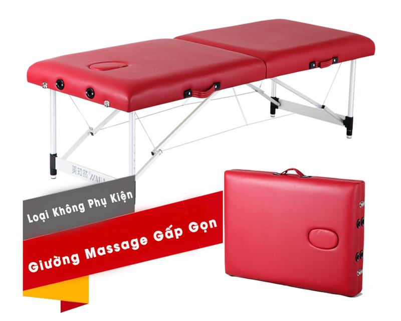 Giường Massage gấp gọn chân hợp kim 4