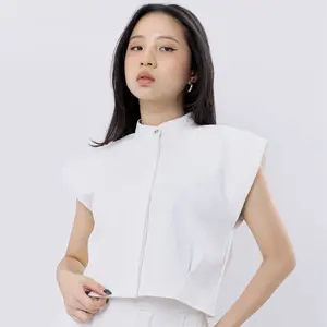 Kate Top - Sleeveless Top - Atasan Wanita Tanpa Lengan - Crop Top - Blouse Casual - Basic Premium Top - Bahan Katun Wol