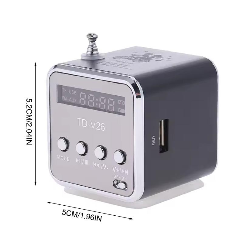 Product Introduction of Mini Radio Digital Portable Speaker With Am Fm Radio Receiver Support SD/TF Card For Mp3 Music Player 25