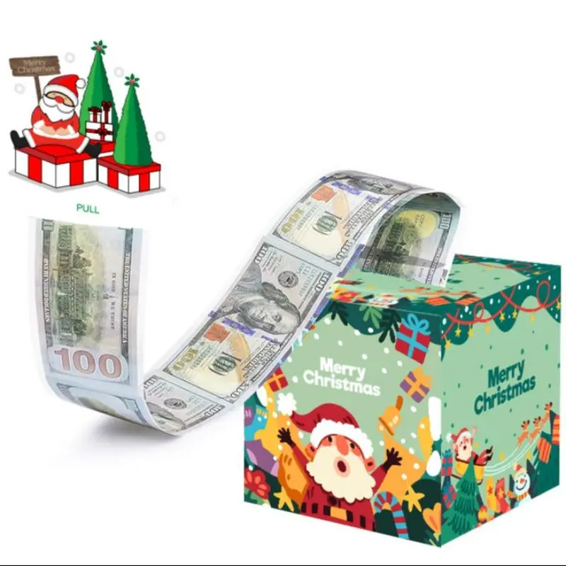 Christmas Themed Money Box, 1 Set Creative  Birthday Cash Gift Box, Party Decoration Supplies for Festival Christmas 3