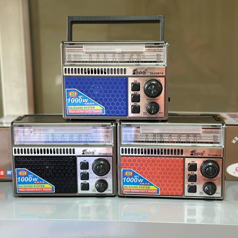 ĐÀI RADIO FP 310BT-S bắt sóng tốt tích hợp sạc năng lượng mặt trời. BH: 12 tháng Nghe Nhạc speaker bluetooth Vietnam Mới