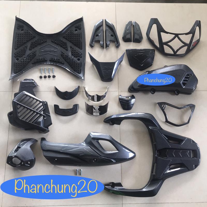 Product Introduction of SH 2017 2018 2019 BỘ ỐP PHỤ KIỆN TRANG TRÍ DÙNG CHO ĐỜI XE SH 125i 150i CACBON 10