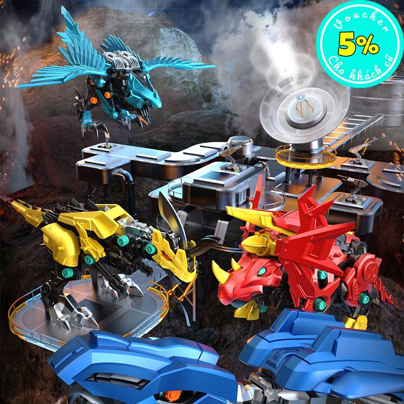 Đồ chơi lắp ráp mô hình khủng long Thú vương đại chiến Zoids mới nhất 2024
