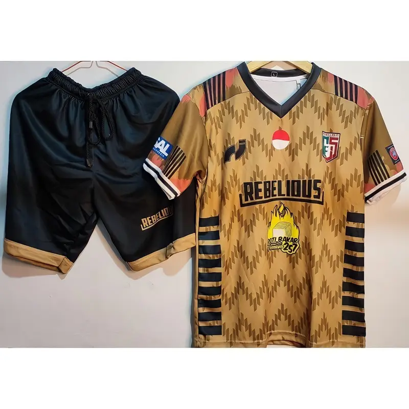 BAJU BOLA FUTSAL BROWN I GRATIS CUSTOM NAMA NOMOR I  BISA COD jersey sport 0