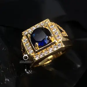 Cincin Pria Warna Kuning Putih Merah Biru