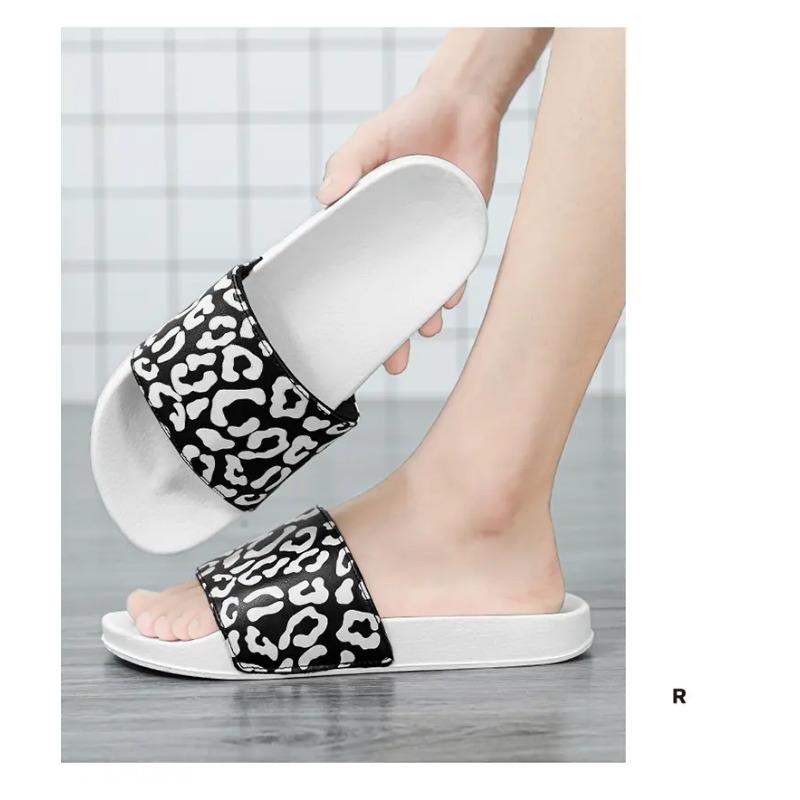 Product Introduction of 2025 new zebra and lip striped slippers, neutral and fashionable home slippers 18