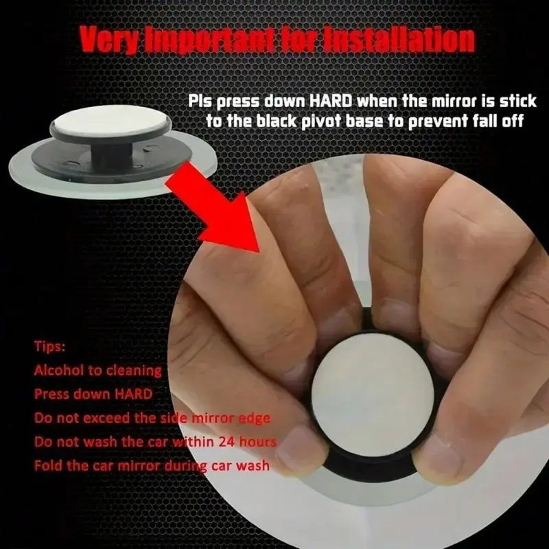 Blind Spot Mirror for Car, Truck, Trailer, 2 Counts Universal Convex Lens, Round Shape Adjustable Rearview Mirror Accessory for Enhanced Visibility and Safety 8