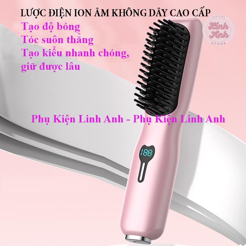 LƯỢC ĐIỆN ION ÂM KHÔNG DÂY CAO CẤP Máy Uốn Tóc Nữ