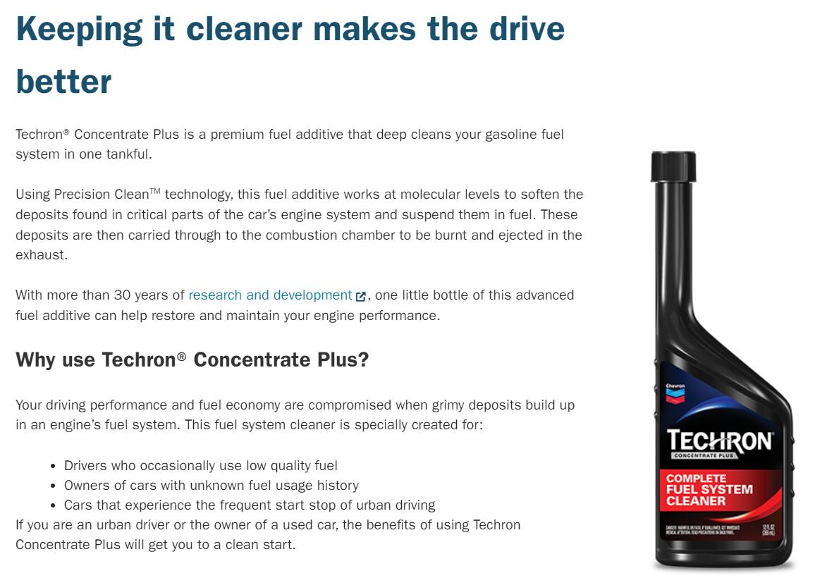 Techron Concentrate plus 355 ml for Gasoline Engine - TikTok Shop ...