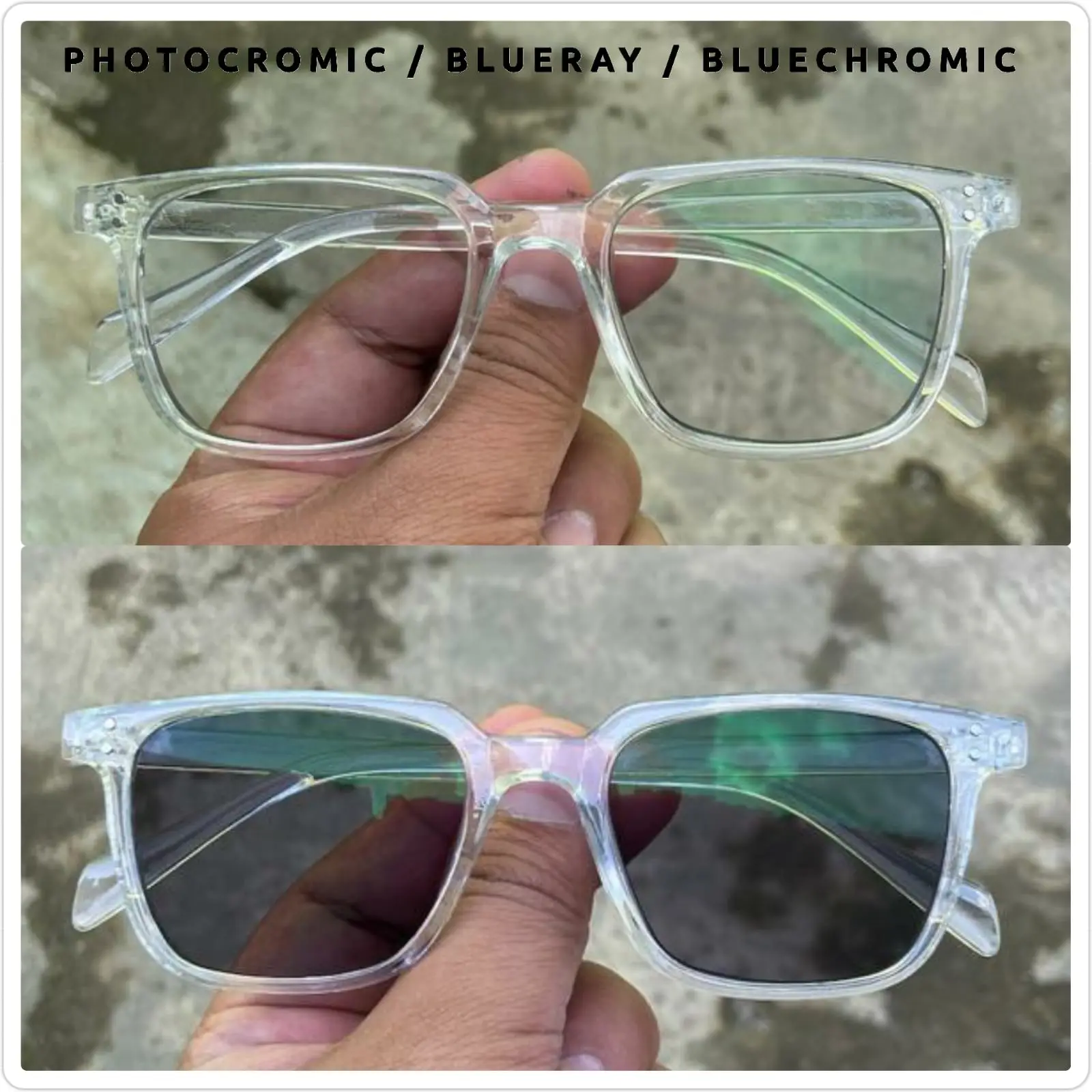 Kacamata lensa PHOTOCROMIC / BLUERAY / BLUECHROMIC / ANTI FOG ANTI EMBUN / ONE DRIVE / PROGRESIF 7