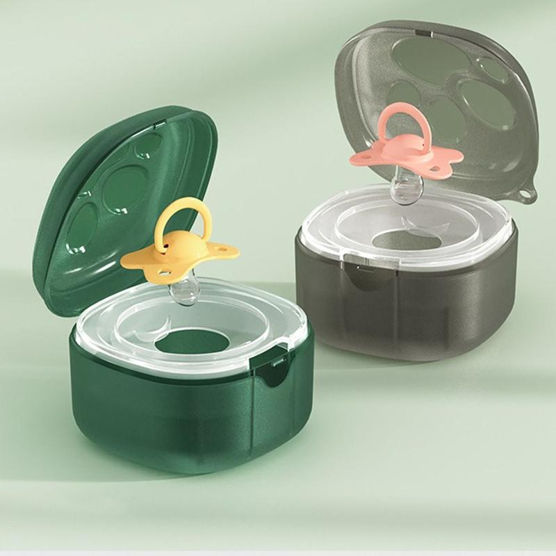 Safe Outdoor Travel Baby Pacifier Box Dust-proof Portable Soother ...