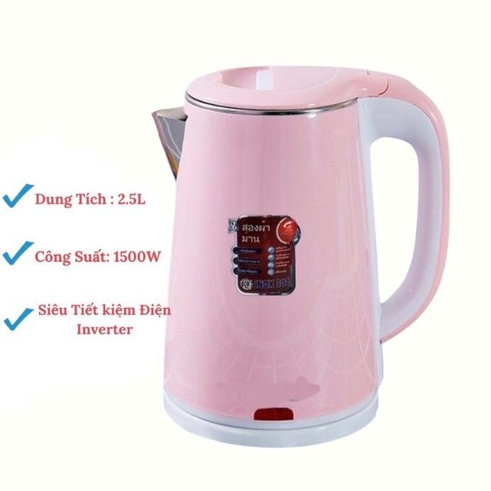 Ấm siêu tốc  Electric Kettle JIPLAI 2.5l 1500w hàng cao cấp BH 12 tháng Inox Đun Nước Ấm Đun Bình Đun Nước Đun Siêu Tốc
