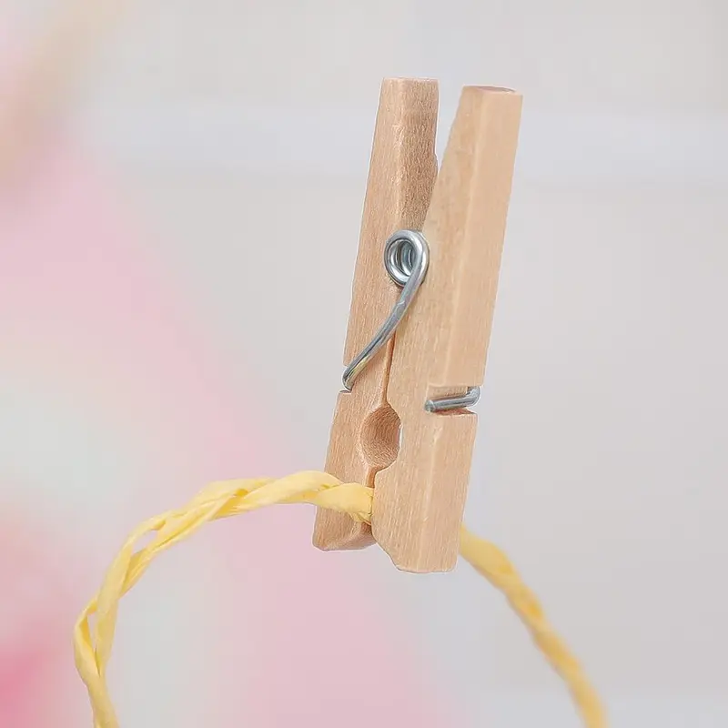 Kẹp Gỗ Mini, Bán Chạy, 50 / 100 CÁI, Thủ Công Thủ Công, Kẹp Ảnh Trang Trí, Đồ Trang Trí Thủ Công Ghim Quần Áo, 2,5cm, Thích Hợp Cho Gia Đình Và Văn Phòng 6