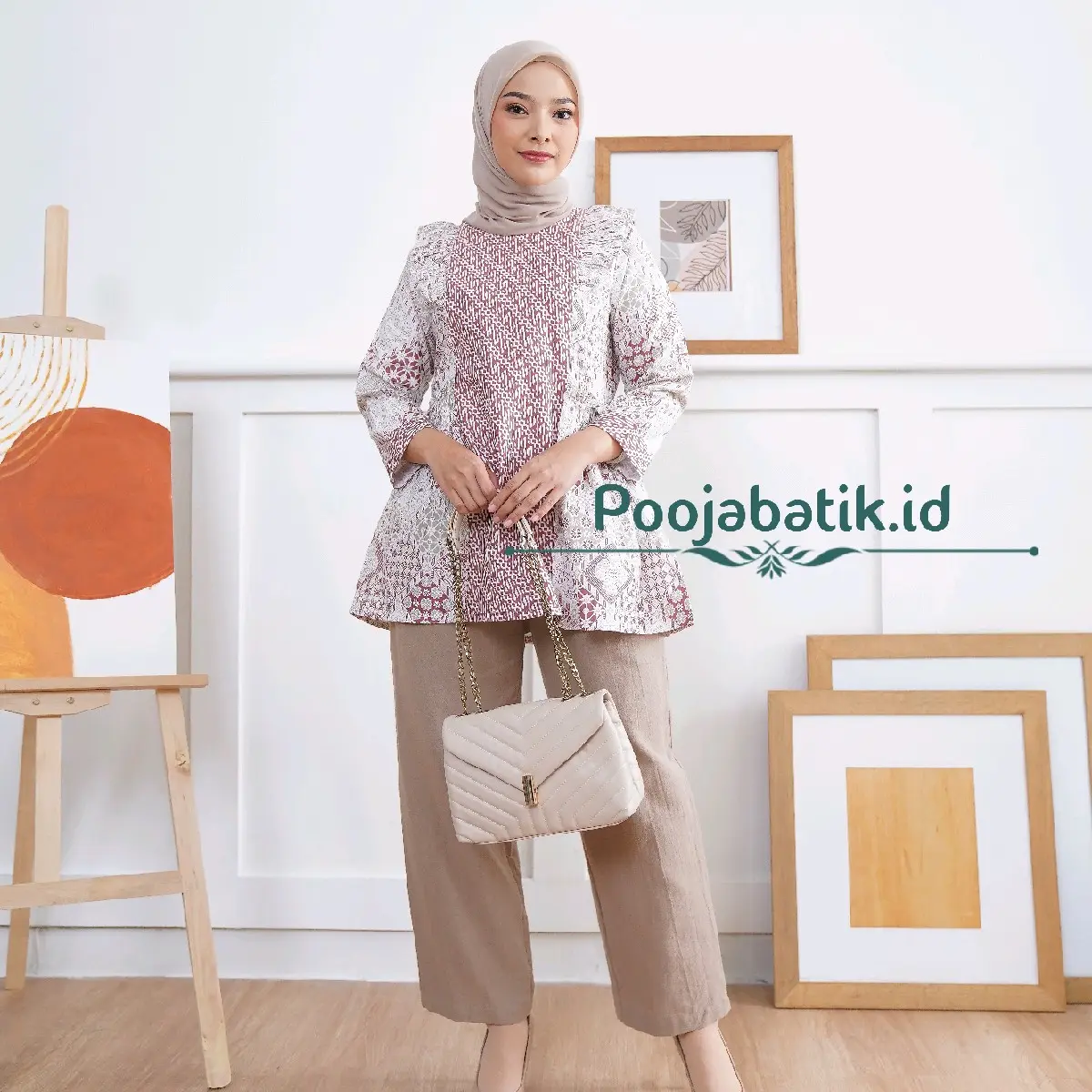 SIDOMUKTI BLOUS KATUN BATIK ATASAN WANITA BATIK WANITA