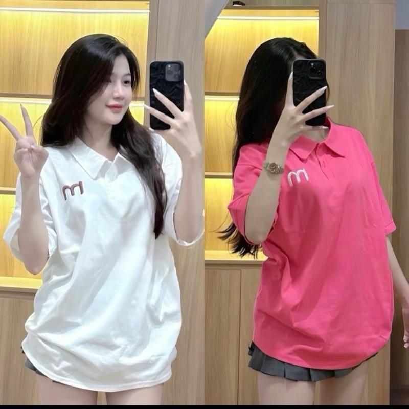  Áo thun form rộng bigsize 45-85kg chữ M CH514 chất thun xược hack dáng mặc xinh đơn giản S2 - Nữ form rộng thoải mái cho cân nặng 40-85kg 
