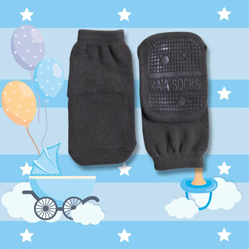 Kaos kaki bayi anti slip usia 6 - 18 bulan KBAS002 cotton laki-laki perempuan 2