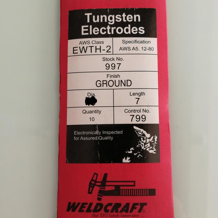 Gambar TUNGSTEN ARGON JARUM LAS ARGON 1.6MM ELEKTRODE ARGON 1.6MM dari Globaltech Master Kab. Sidoarjo 3 Tokopedia
