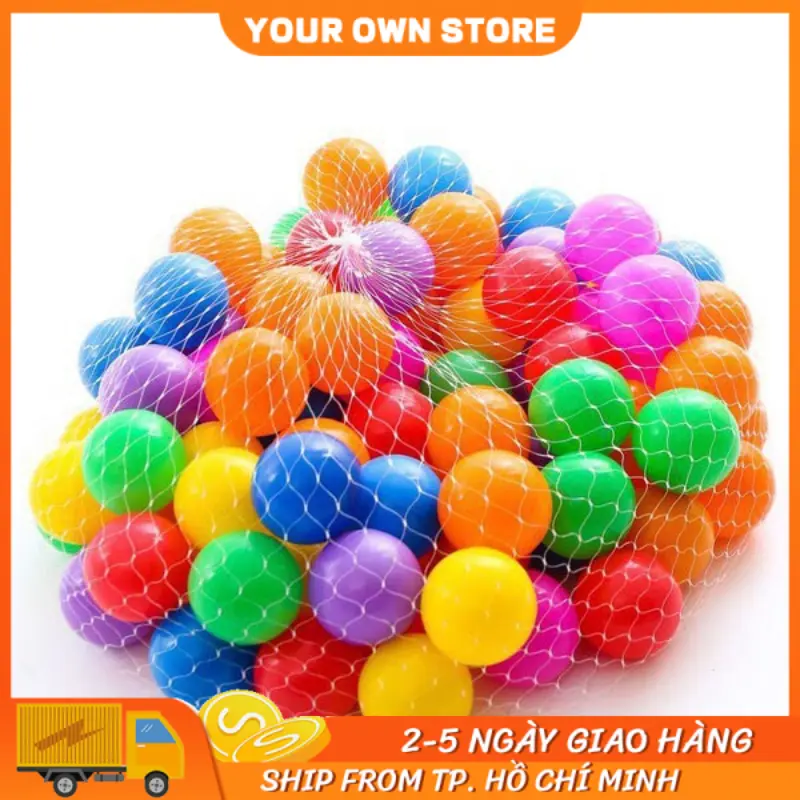 Set 1 Quả Bóng Nhựa Mềm Nhiều Màu Sắc Cho Bé Yêu ️