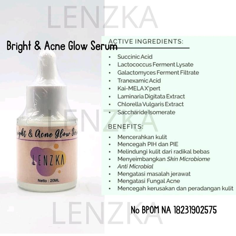 Serum Bright & Acne Clear/ Bruntusan/ Berminyak / Berjerawat/ Pencerah 0