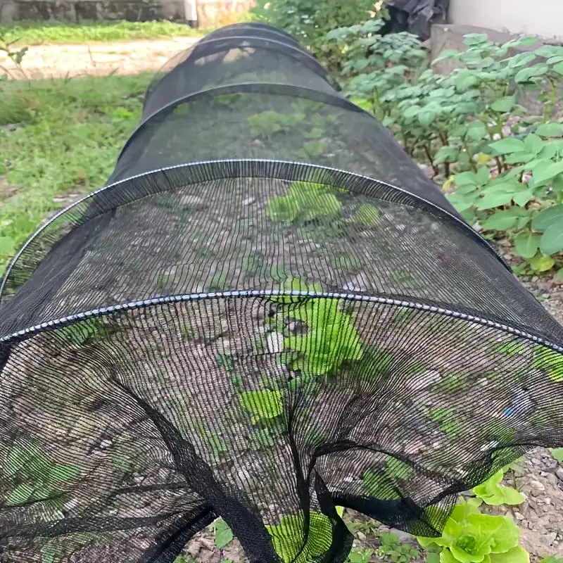 Foldable Garden Tunnel, Adjustable Plant Protective Cover with PVC Frame & Insect-proof Net, Suitable for Vegetable & Fruit Protective, Chicken Coop 5