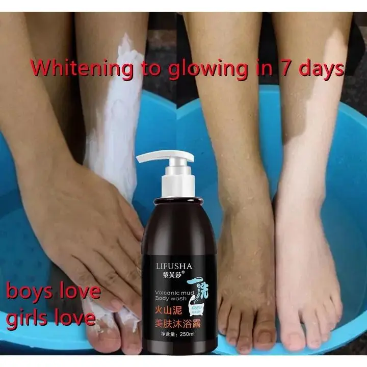 LUFUSHA BODY MUD Sabun Lumpur Vulkanik / Sabun Whitening Ampuh Memutihkan Badan dan Wajah - 250ml 0