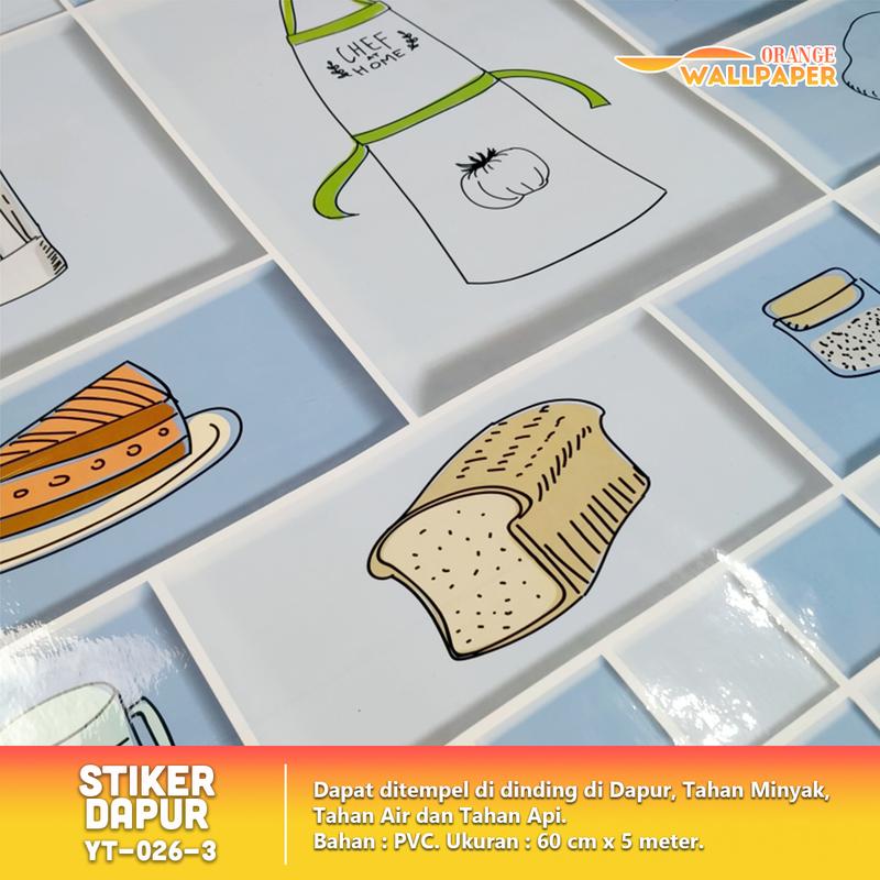COD WALLPAPER Stiker Dapur dan Stiker Kamar Mandi Karakter Anti Minyak dan Anti air 4