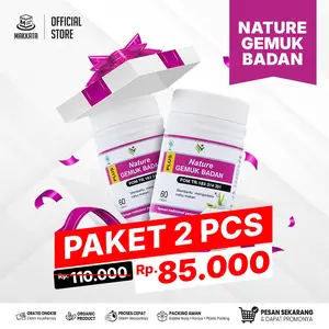 PAKET 2 PCS Nature Gemuk Badan Penggemuk Badan Permanen Membantu Memperbaiki Nafsu Makan BPOM