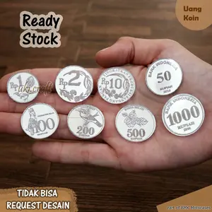 Replika Uang Koin Pecahan Dan Kuno 1 2 1000 500 Rupiah Dekorasi Mahar