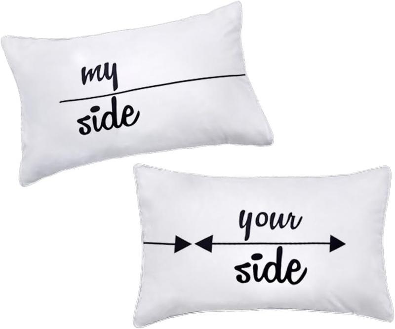 His side her side pillow cases best sale