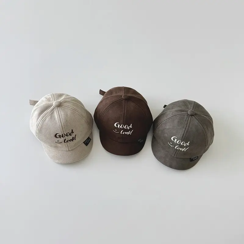 Summer Baby Baseball Cap Cute Letter Embroidered Peaked Hat for Toddler Boy Girl Cotton Short-brim Kids Sun Hats