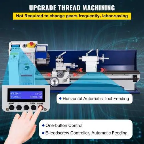 Mesin Bubut Mini Lathe Bench Brushless 1.25KW Direct Drive Motor - MX-S650 2