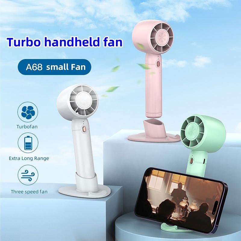 【miễn phí vận chuyển】Quạt sạc USB cầm tay tuabin quạt mini không cánh quạt học sinh di động 1
