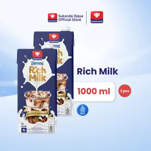 Diamond - Twinpack Susu Rich Milk - 1 Liter [2 pcs]