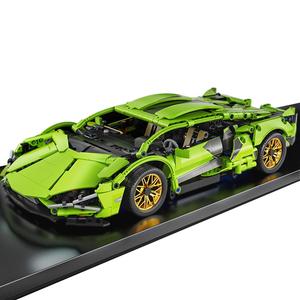Bloques de Construcción de Supercarro Verde, 1280 piezas por caja, MOC de alta dificultad clásico, Kit de bloques creativos, Ladrillos de construcción divertidos y educativos para niños y niñas