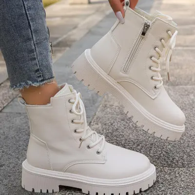 Comfortable white booties best sale