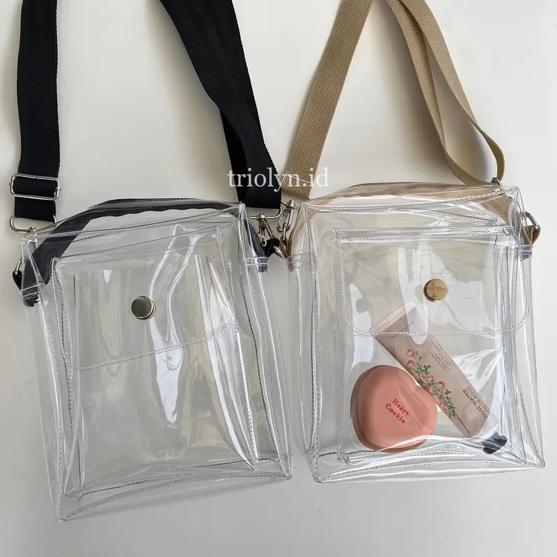 Tas pvc selempang transparan tas konser 1